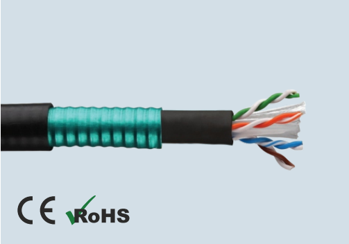 CAT 6 U/UTP  DOUBLE JACKET STEEL TAPE ARMOURED CABLE - HDPE/LSZH
